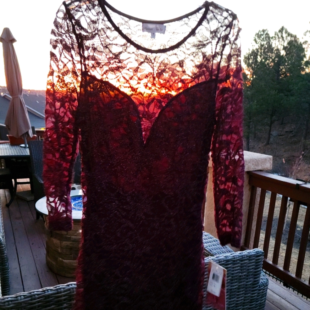 A beautiful lace sparkle dress